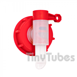 Tapón con Grifo Rojo D61 Caudal de 1.5 Litros