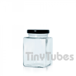 Tarro Vidrio CUBIC 150ml Transparente