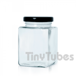 Tarro Vidrio CUBIC 375ml Transparente