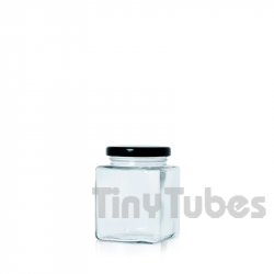 Tarro Vidrio CUBIC 50ml Transparente