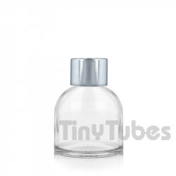 Botella Vidrio Transparente 50ml (tapón y obturador incluidos)