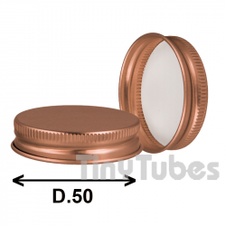 Tapa Chicago D50 Aluminio Cobre Brillante