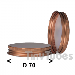 Tapa Chicago D70 Aluminio Cobre Brillante